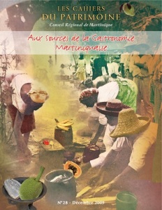 tanlistwa, couverture représentant un montage photo avec des personnes chapeau accroupis devant des fruits et légumes comme au marché.