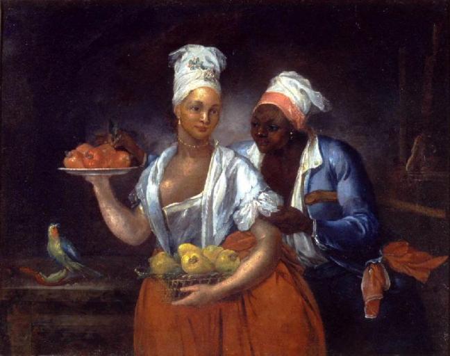 tanlistwa, deux antillaise, peinture, XVIIIe siècle